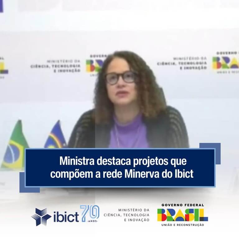 Mesa de reunião com a Ministra da Ciência e Tecnologia
